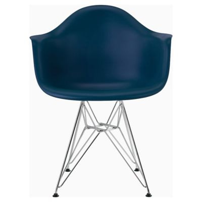 Eames Molded Plastic Armchair With Wire Base