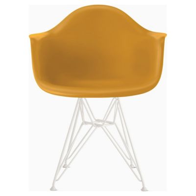 Eames Molded Plastic Armchair With Wire Base