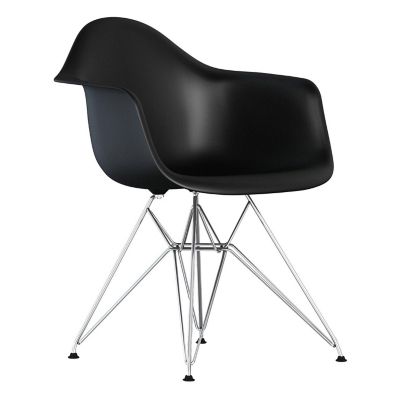 Eames Molded Plastic Armchair With Wire Base