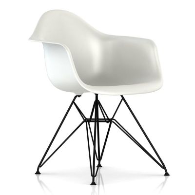 Eames Molded Plastic Armchair With Wire Base