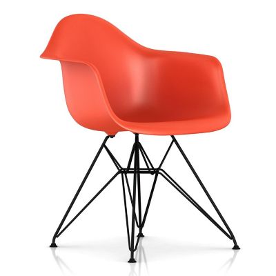 Eames Molded Plastic Armchair With Wire Base