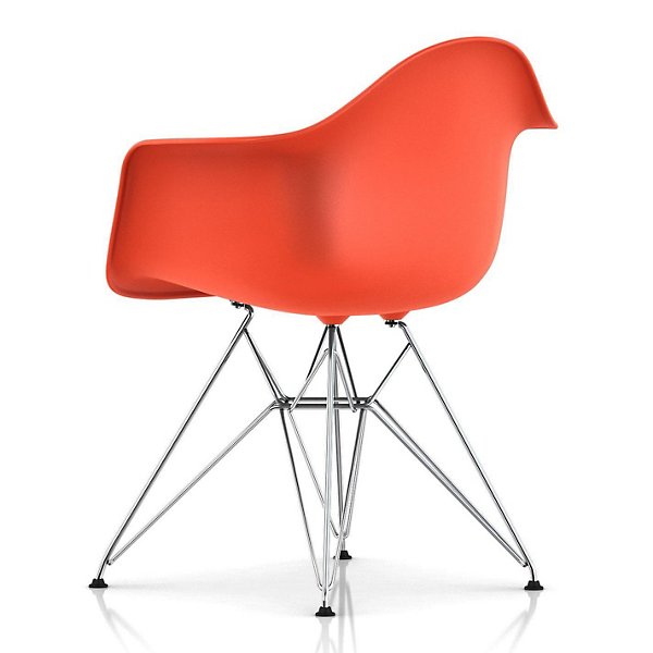 Eames Molded Plastic Armchair With Wire Base