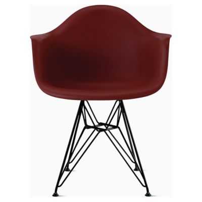 Eames Molded Plastic Armchair With Wire Base