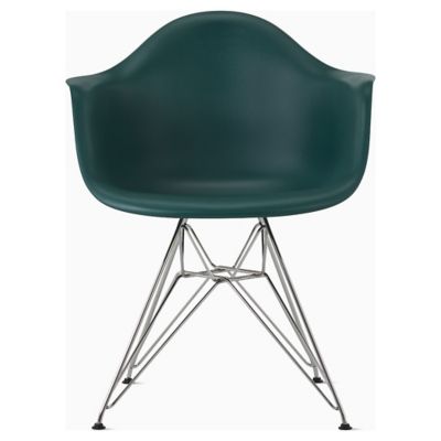 Eames Molded Plastic Armchair With Wire Base