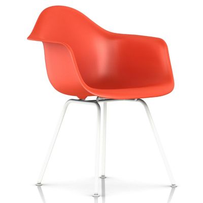Eames Molded Plastic Armchair with 4 Leg Base