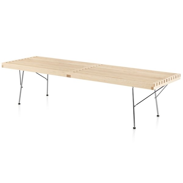 Nelson Platform Bench with Metal Legs