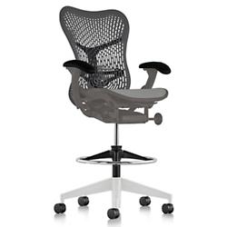 Mirra 2 Office Stool Triflex Back with Adjustable Arms-Lumbar Support