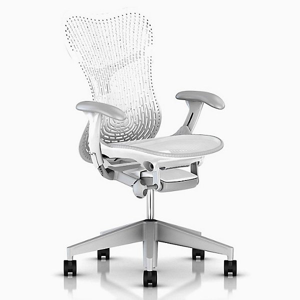 L3 Herman Miller Herman Miller Mirra 2 Chair Graphite Back Grey Triflex Seat 