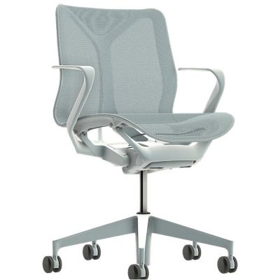 Cosm Low Back Chair with Fixed Arms