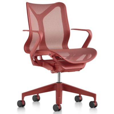 Cosm Low Back Chair with Fixed Arms