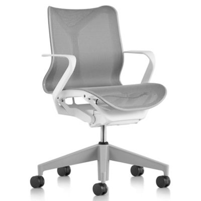 Cosm Low Back Chair with Fixed Arms