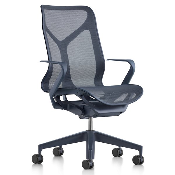 Cosm Mid Back Chair with Fixed Arms