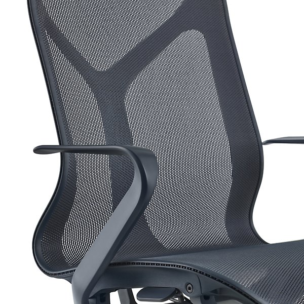 Cosm High Back Chair with Fixed Arms
