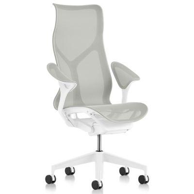 Cosm High Back Chair with Leaf Arms