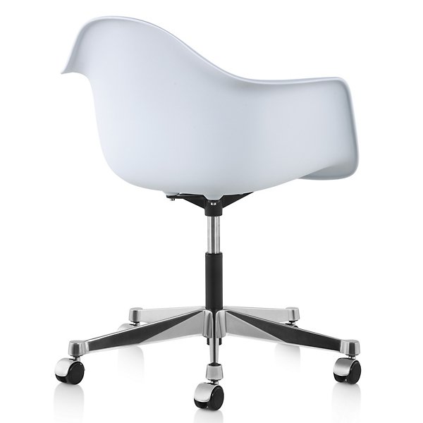 Eames Molded Plastic Task Armchair with Seat Pad by Herman Miller 