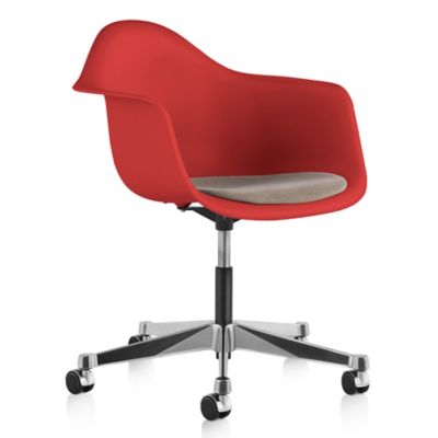 Eames Molded Plastic Task Armchair with Seat Pad