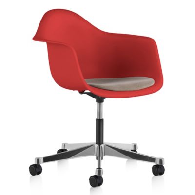 Eames Molded Plastic Task Armchair with Seat Pad