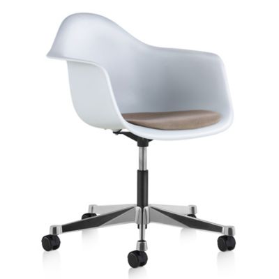 Eames Molded Plastic Task Armchair with Seat Pad
