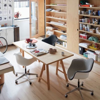 Eames Molded Plastic Task Armchair by Herman Miller at Lumens