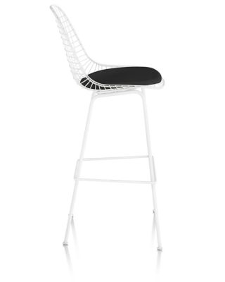 Eames Wire Stool Upholstered