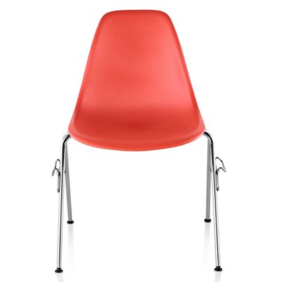 Eames Molded Plastic Side Chair (Red Orange/8654) - OPEN BOX