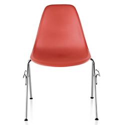 Eames Molded Plastic Side Chair (Red Orange/8654) - OPEN BOX