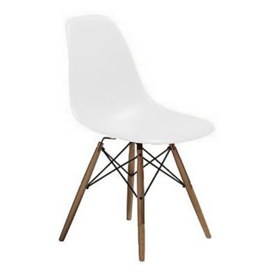 Eames Molded Plastic Side Chair with Dowel-Leg Bases