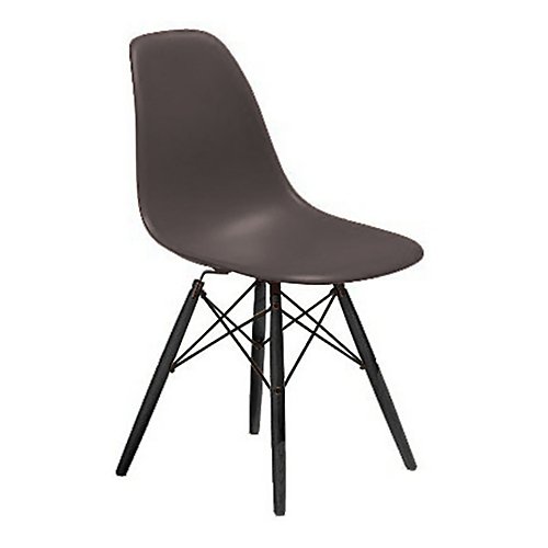 Eames Molded Plastic Side Chair with Dowel-Leg Bases