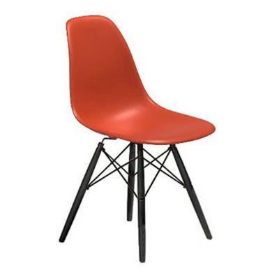 Eames Molded Plastic Side Chair with Dowel-Leg Bases