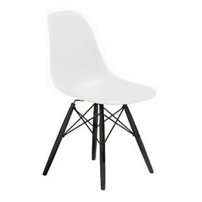 Eames Molded Plastic Side Chair with Dowel-Leg Bases