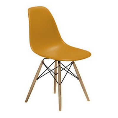 Eames Molded Plastic Side Chair with Dowel-Leg Bases