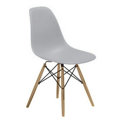 Eames Molded Plastic Side Chair with Dowel-Leg Bases