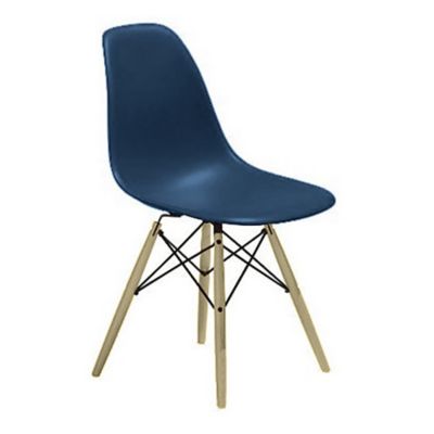 Eames Molded Plastic Side Chair with Dowel-Leg Bases
