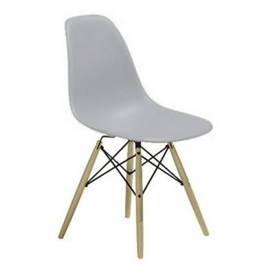 Eames Molded Plastic Side Chair with Dowel-Leg Bases
