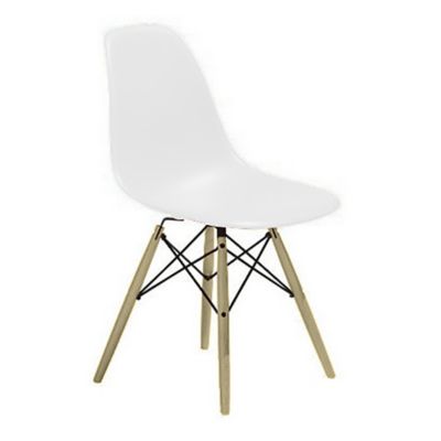 Eames Molded Plastic Side Chair with Dowel-Leg Bases