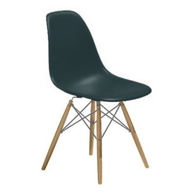 Eames Molded Plastic Side Chair with Dowel-Leg Bases