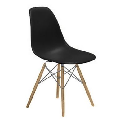 Eames Molded Plastic Side Chair with Dowel-Leg Bases