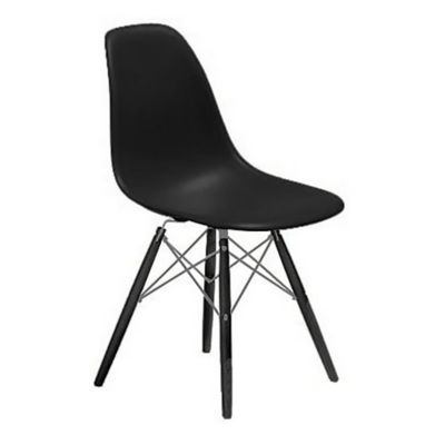 Eames Molded Plastic Side Chair with Dowel-Leg Bases