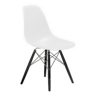 Eames Molded Plastic Side Chair with Dowel-Leg Bases