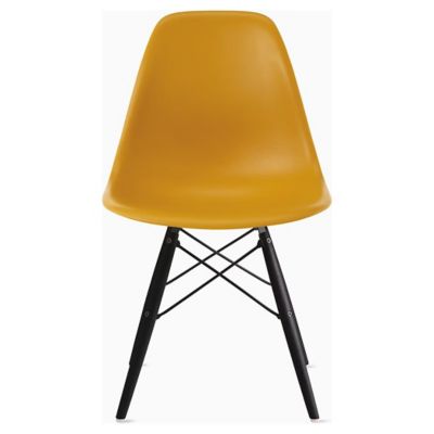 Eames Molded Plastic Side Chair with Dowel-Leg Bases