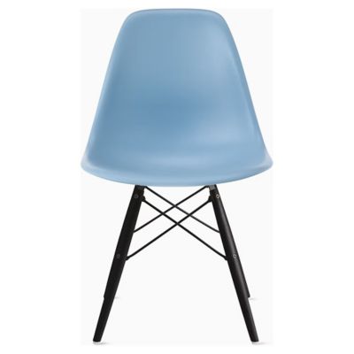 Eames Molded Plastic Side Chair with Dowel-Leg Bases