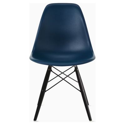 Eames Molded Plastic Side Chair with Dowel-Leg Bases