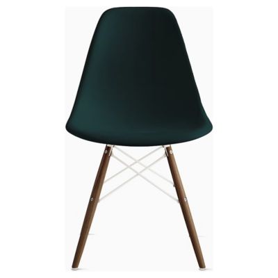 Eames Molded Plastic Side Chair with Dowel-Leg Bases