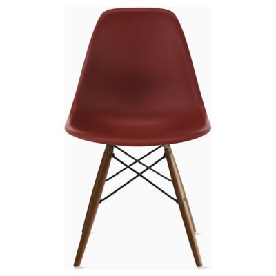 Eames Molded Plastic Side Chair with Dowel-Leg Bases