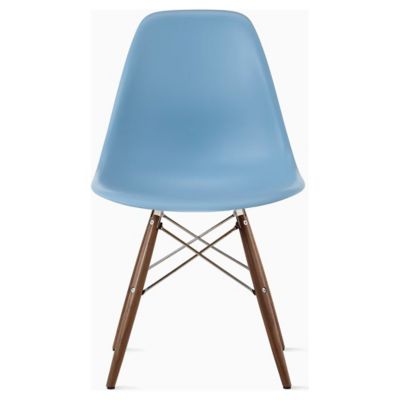Eames Molded Plastic Side Chair with Dowel-Leg Bases