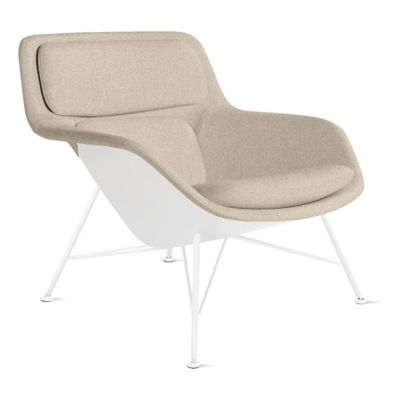 Striad Lounge Low Back Chair, Wire Base