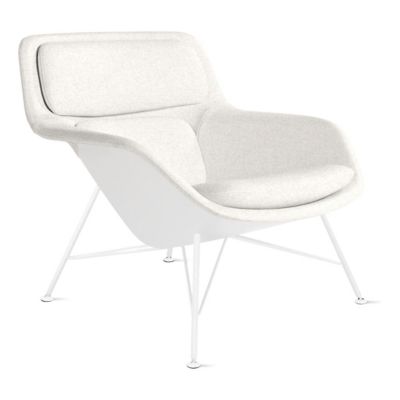 Striad Lounge Low Back Chair, Wire Base