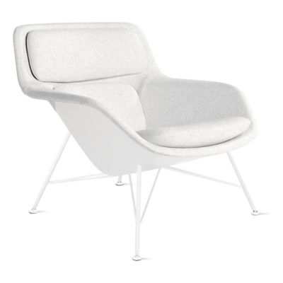 Striad Lounge Low Back Chair, Wire Base