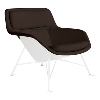Striad Lounge Low Back Chair, Wire Base