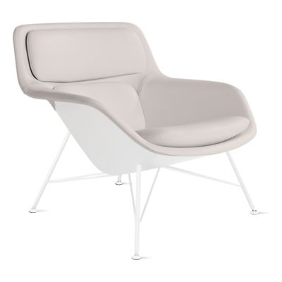 Striad Lounge Low Back Chair, Wire Base